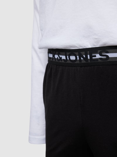 Jack & Jones Piżama z nadrukiem z logo model ‘BASIC’ Biały 2