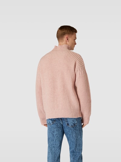 Marni Oversized Pullover aus reiner Schurwolle Rosa 5