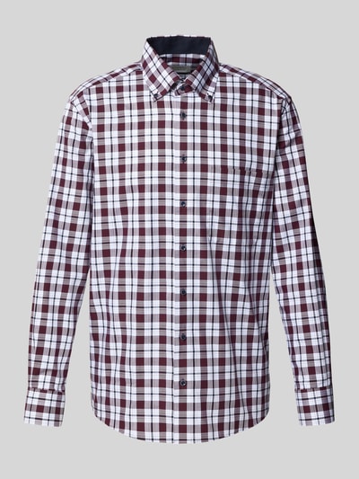 ETERNA Comfort Fit Business-Hemd mit Knopfleiste Rot 2