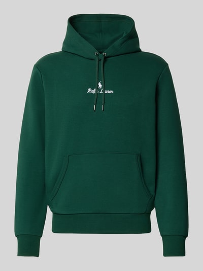 Polo Ralph Lauren Hoodie met labelstitching en kangoeroezak Donkergroen - 2