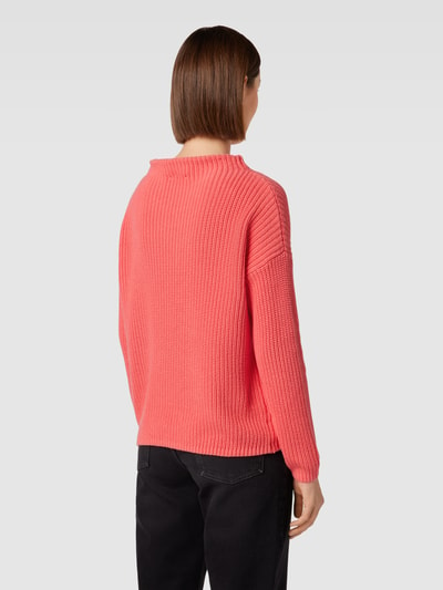 OPUS Gebreide pullover met boothals, model 'Parto' Koraal - 5