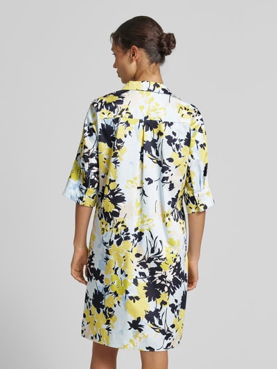 comma Knielanges Kleid mit Tunikakragen Gruen 5