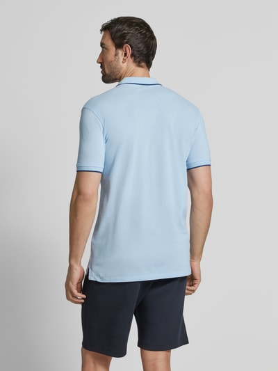 PAUL SMITH Regular Fit Poloshirt mit Motiv-Badge Hellblau 5