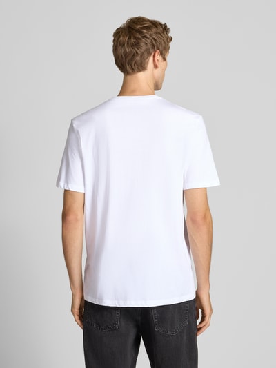 Calvin Klein Jeans T-Shirt mit Label-Print Weiss 5
