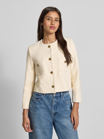 Bash Blazer aus Baumwoll-Mix mit Leinen-Anteil Modell 'MEREDITH' Ecru 4