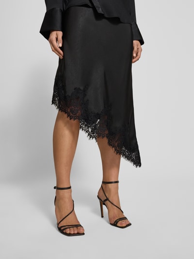 Neo Noir Midirock im asymmetrischen Design Black 3