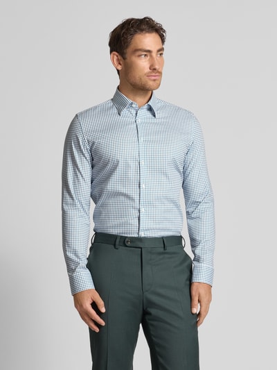 SEIDENSTICKER Koszula biznesowa o kroju slim fit z listwą guzikową Zielony 4