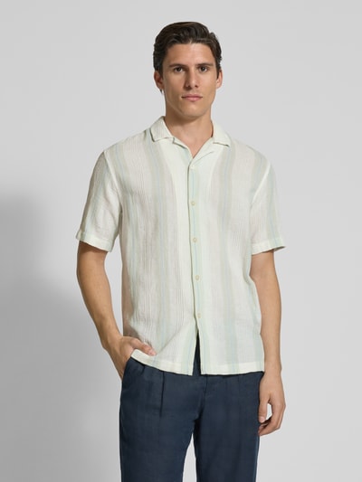 Tom Tailor Denim Relaxed Fit Freizeithemd aus reiner Baumwolle Offwhite 4