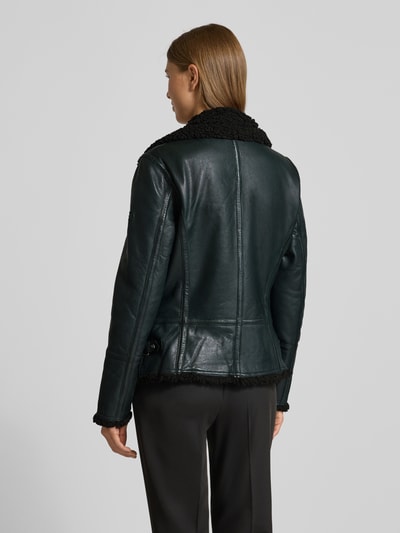 Cabrini Lammnappa Jacke mit Umlegekragen Black 5