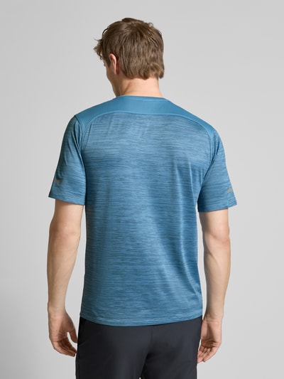 Under Armour Regular fit T-shirt met logoprint, model 'Tech' Donkerblauw - 5
