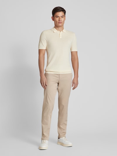 Brax Broek in effen design, model 'EVEREST' Beige - 1