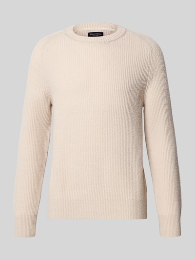 Marc O'Polo Regular Fit Pullover aus Schurwoll-Mix mit Baumwoll-Anteil Beige 2