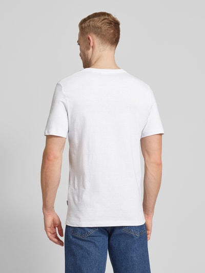 s.Oliver RED LABEL T-Shirt in Melange-Optik Weiss 5