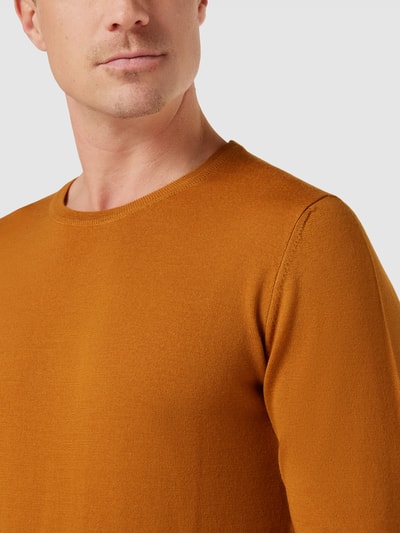 Marc O'Polo Strickpullover aus reiner Schurwolle Rostrot 3