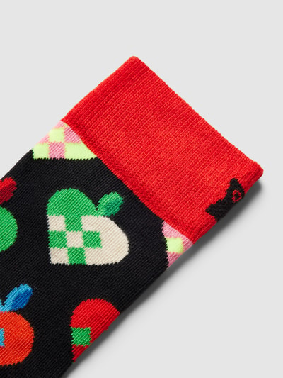 Happy Socks Socken mit Allover-Muster Black 2