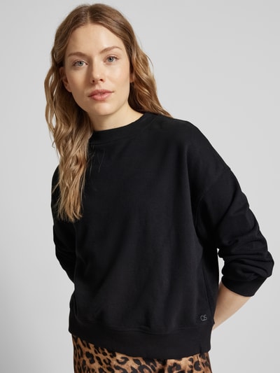 QS Sweatshirt met ronde hals Zwart - 3