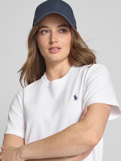 Polo Ralph Lauren T-shirtjurk met labelstitching Wit - 3