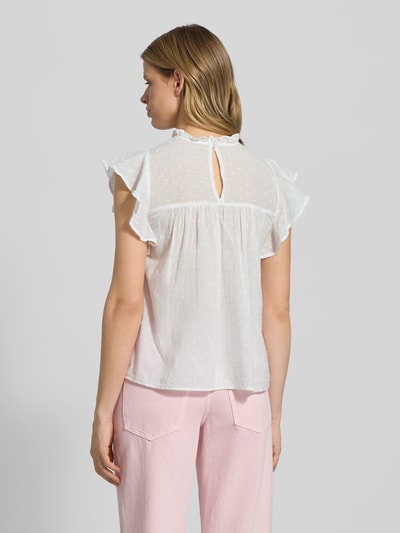 Only Regular fit blousetop van puur katoen, model 'KATTI' Offwhite - 5