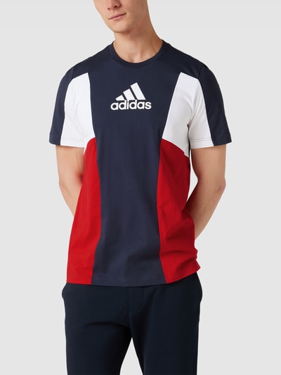 ADIDAS SPORTSWEAR T-shirt w stylu Colour Blocking Czerwony 4