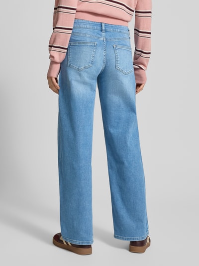 ONLY Wide Leg Jeans aus Baumwoll-Mix Modell 'JUDY' Hellblau 5