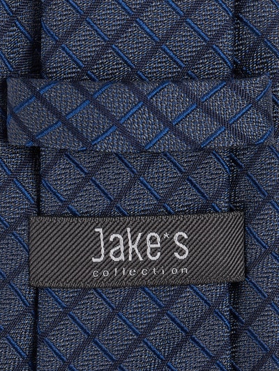 Jake*s Slim Fit Krawatte aus Seide (6,5 cm) Marine 2