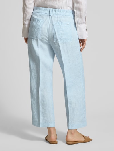 Brax Straight Fit Leinenhose mit elastischem Bund Bleu 5