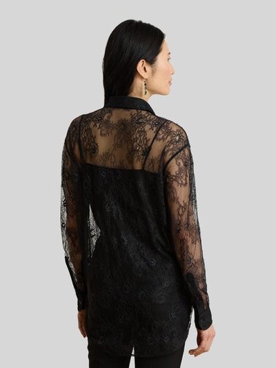 Lauren Ralph Lauren Loose Fit Langarmbluse aus floraler Spitze Black 5