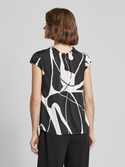 comma Bluse mit Allover-Print Black 5