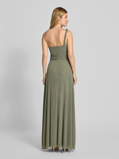 TROYDEN COLLECTION Abendkleid mit One-Shoulder-Träger und Taillenband Oliv 5