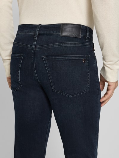 BOSS Orange Slim Fit Jeans aus Baumwoll-Mix Modell 'ONYX BO SYSTEM' Dunkelblau 3