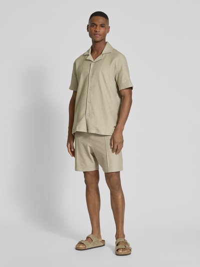 JOOP! Collection Korte broek met elastische band en achterzak Beige - 1