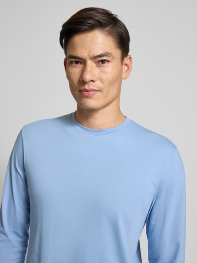 RAGMAN Shirt met lange mouwen en geribde ronde hals Lichtblauw - 3