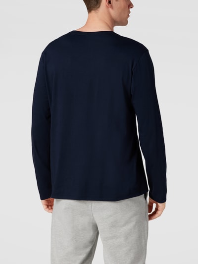Schiesser Longsleeve aus Baumwolle Modell 'LANGARMSHIRT RUN' Marineblau 5