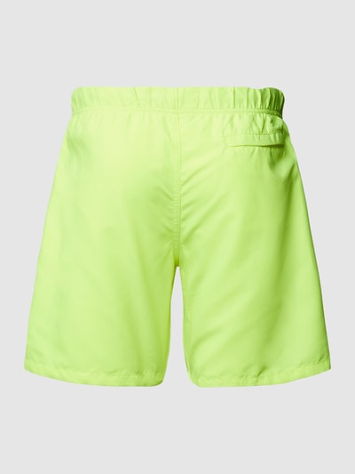 Shiwi Badehose mit Label-Patch Neon Gelb 3