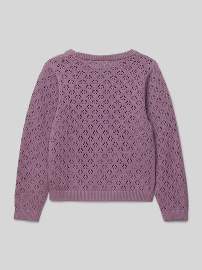 Name It Strickpullover mit Rundhalsausschnitt Modell 'NASIGNE' Mauve 3