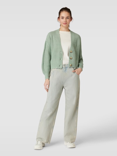 Only Cropped Cardigan mit Knopfleiste Modell 'CAROL' Mint 1