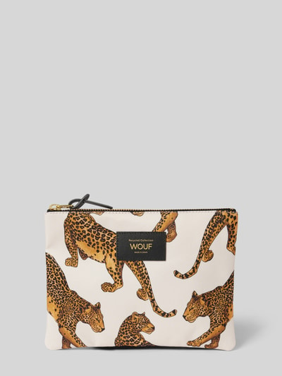 WOUF Kosmetiktasche im Allover-Look Modell 'THE LEOPARD' in sand Sand 1