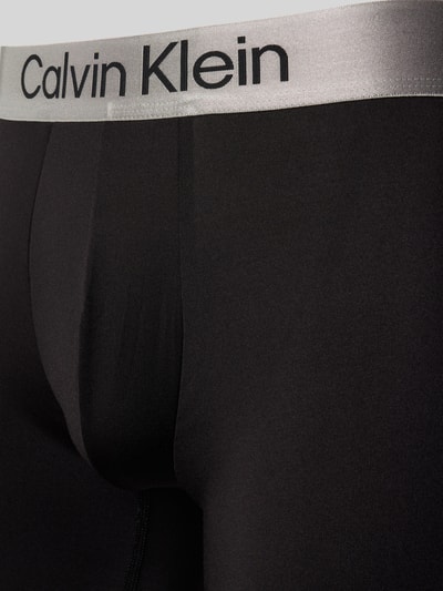 Calvin Klein Underwear Trunk mit elastischem Label-Bund im 3er-Pack Black 2