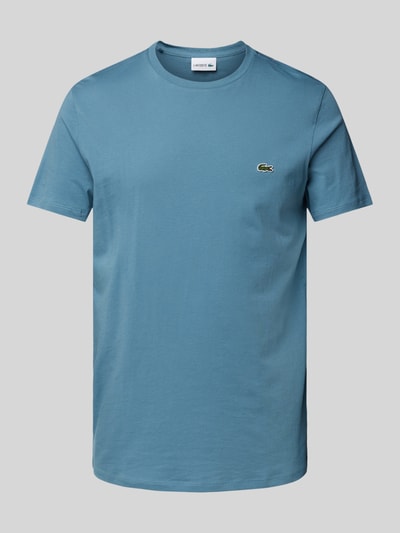 Lacoste T-Shirt mit Rundhalsausschnitt Modell 'Supima' Rauchblau 2