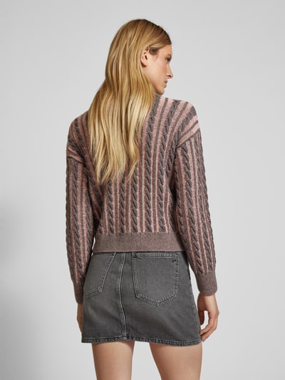 JAKE*S STUDIO WOMAN Strickpullover mit Zopfmuster Rosa 5