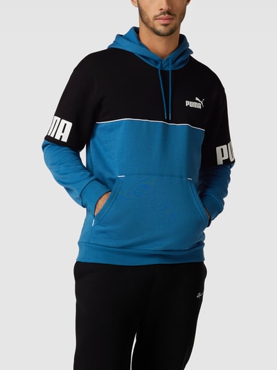 PUMA PERFORMANCE Bluza z kapturem z nadrukiem z logo Królewski niebieski 4