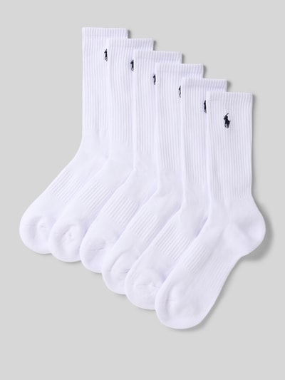Polo Ralph Lauren Underwear Skarpety z wyhaftowanym logo w zestawie 6 szt. Biały 1