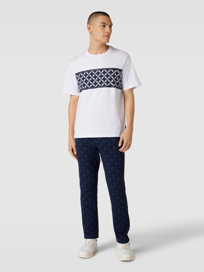 Michael Kors T-Shirt mit Blockstreifen Modell 'EMPIRE STRIPE' Weiss 1