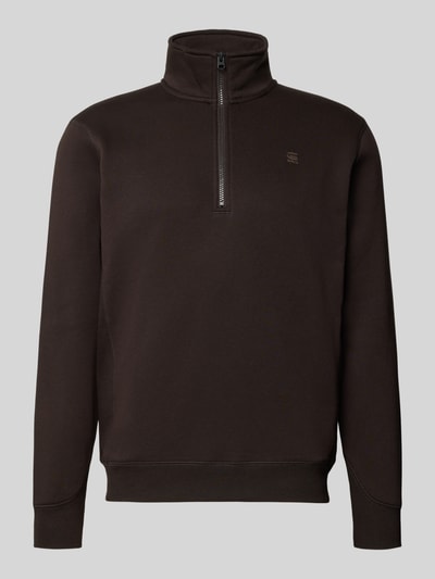 G-Star Raw Sweatshirt met opstaande kraag Donkerbruin - 2