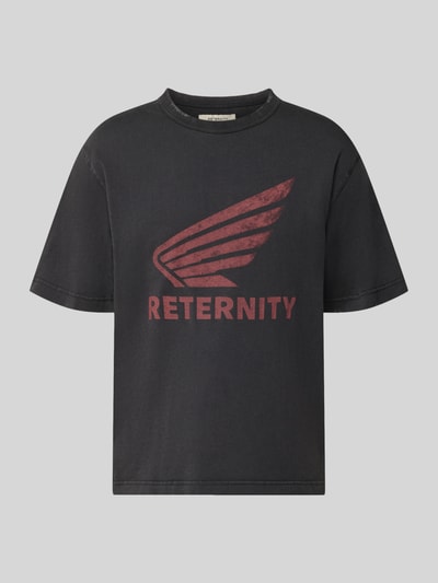 RETERNITY T-Shirt mit Label-Print Modell 'AÉRO' Anthrazit 1