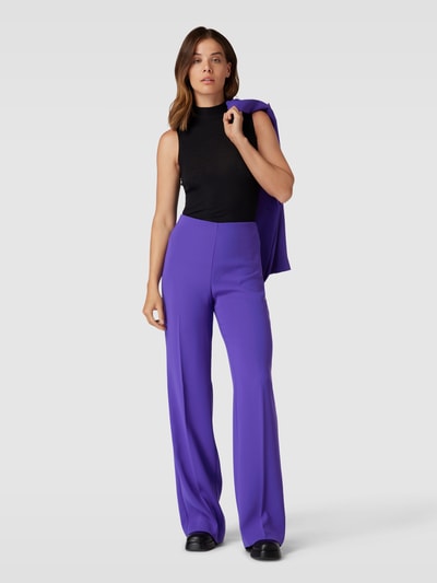 MANGO Stoffhose mit elastischem Bund Modell 'IGUANA' Purple 1