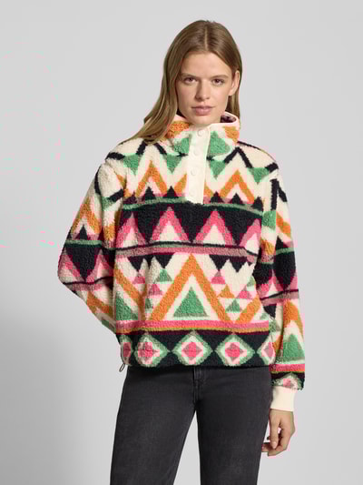 Superdry Sweter o kroju regular fit ze stójką model ‘Soft’ Złamany biały 4