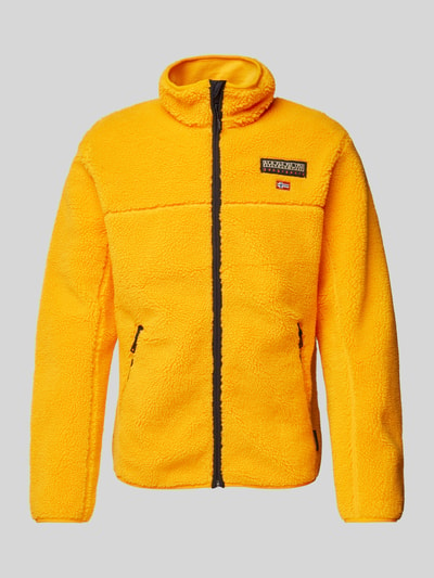 Napapijri Sweatjacke mit Teddyfell Orange 1