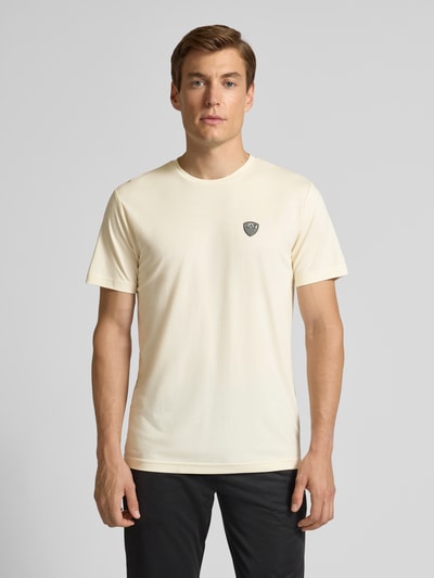 EA7 Emporio Armani Regular Fit T-Shirt mit Logo-Patch Modell 'Train' Offwhite 4