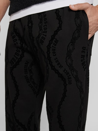 Versace Jeans Couture Sweatpants mit elastischem Bund Black 3